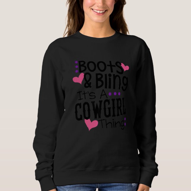 Boots som slog ner en cowgirl Sak Cute Kärlek Land T Shirt (Framsida)