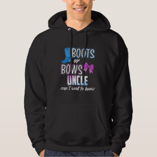 Bootter eller bin för morbror Gender Reveal Baby S Hoodie