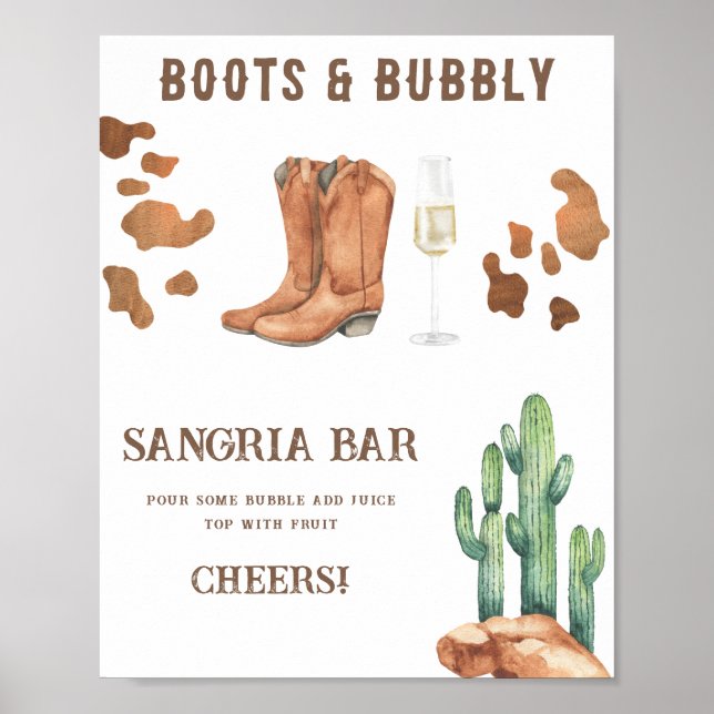 Bootter och Möhippa sangria pub Poster (Framsidan)