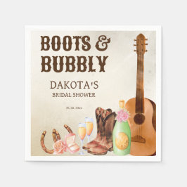 Bootter och westernt,  rodeo cowgirl brunch pappersservett