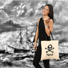 Booty Bag för Pirat Skull och Crossbone
