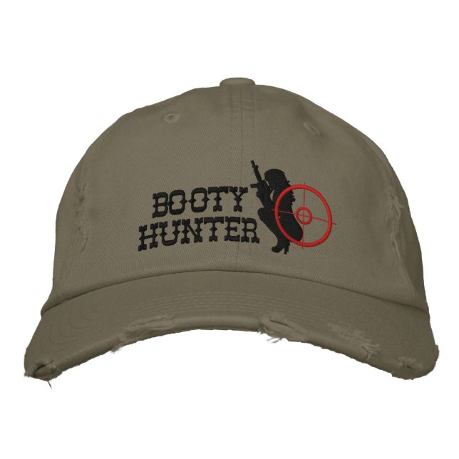 Booty Hunter Anpassningsbar Broderad Keps (Framsida)