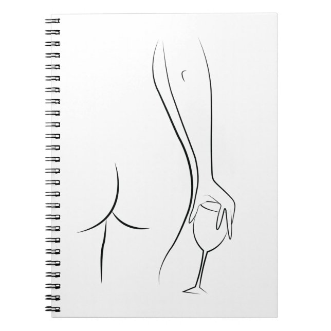 Booty och vin klockan anteckningsbok (Framsidan)