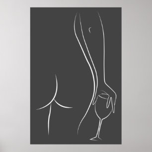 Booty och vin-klockvärde Poster Papprare (projekt