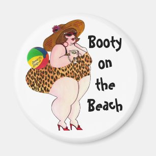 Booty om Beach Magnet