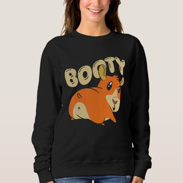 Booty Pig Graphic Guinea Pig Owner Pet Cavy Animal T Shirt (Framsida)