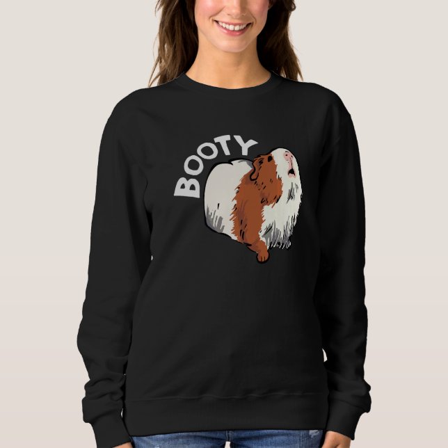 Booty Pig Graphic Guinea Pig Owner Pet Cavy Animal T Shirt (Framsida)