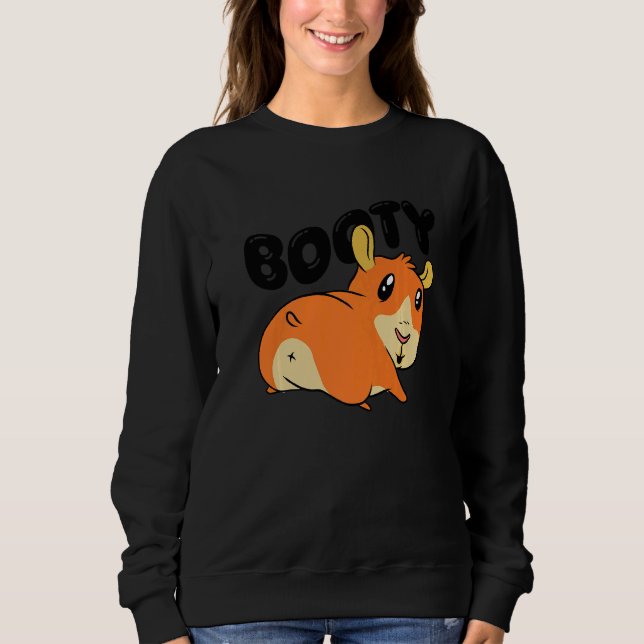 Booty Pig Graphic Guinea Pig Owner Pet Cavy Animal T Shirt (Framsida)