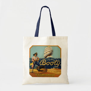 Booty Vintage Citrus-etikett Tygkasse