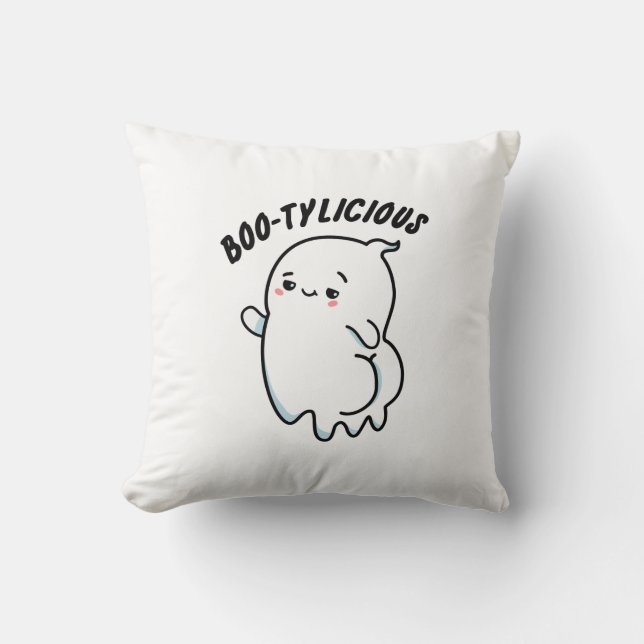 Bootylicious Funny Ghost Pun Kudde (Framsida)