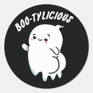 Bootylicious Funny Ghost Pun Runt Klistermärke