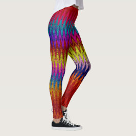 Bootyliscid Liquid Paint Rainbow Tie-dye Storm Leggings