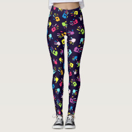 Bootyliskisk flytande Rave-handfärg Party Leggings