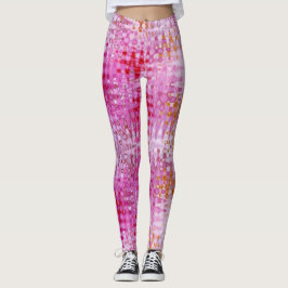 Bootyliskisk flytande Rosa Wildblommor Rave Leggings