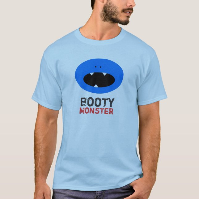 bootymonsterutslagsplats t-shirt (Framsida)