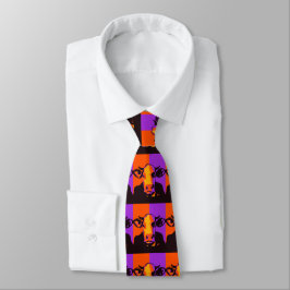 BOOvine Halloween Pop Art Cow Neck Tie Slips
