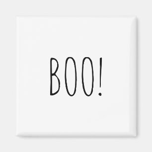 Boovit, enkel typografi, rolig, söt Halloween Magnet