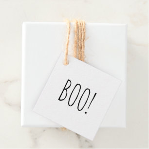 Boovit och svart minimalistisk enkel Halloween Gåvor Etiketter
