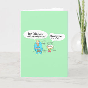 Booy Call Funny tecknad Birthday Card - 003 Kort