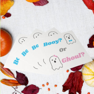 Booy eller Ghoul Halloween Ghost Gender Reveal Pappersservett