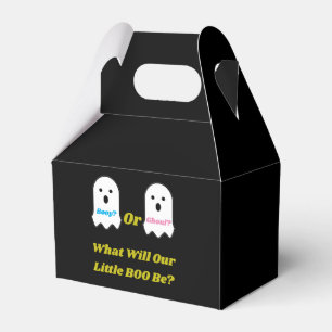 Booy eller Ghoul Halloween Ghost Gender Reveal Presentaskar