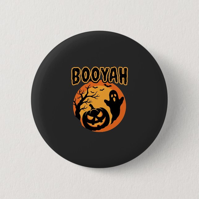 Booyah Halloween Spökpumpa Design Knapp (Framsida)