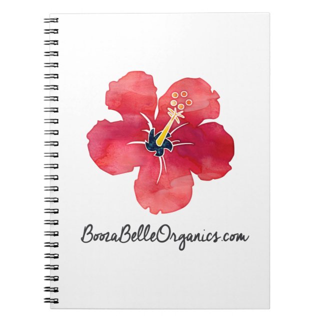 BoozaBelle Organics Anteckningsbok Med Spiral (Framsidan)