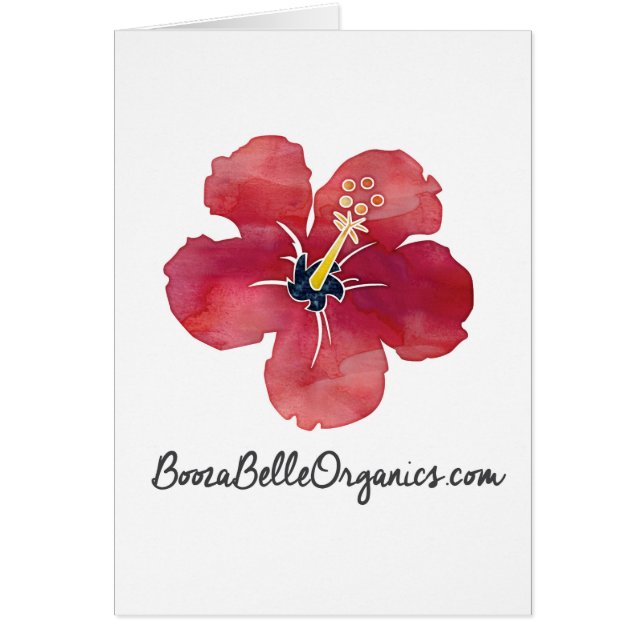 BoozaBelle Organics Hälsningskort (Framsidan)