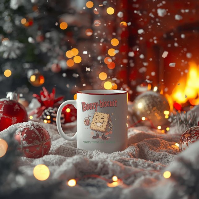Boozy-Biscuit – Roligt julbak och drinkande  Kaffemugg (Skapare uppladdad)