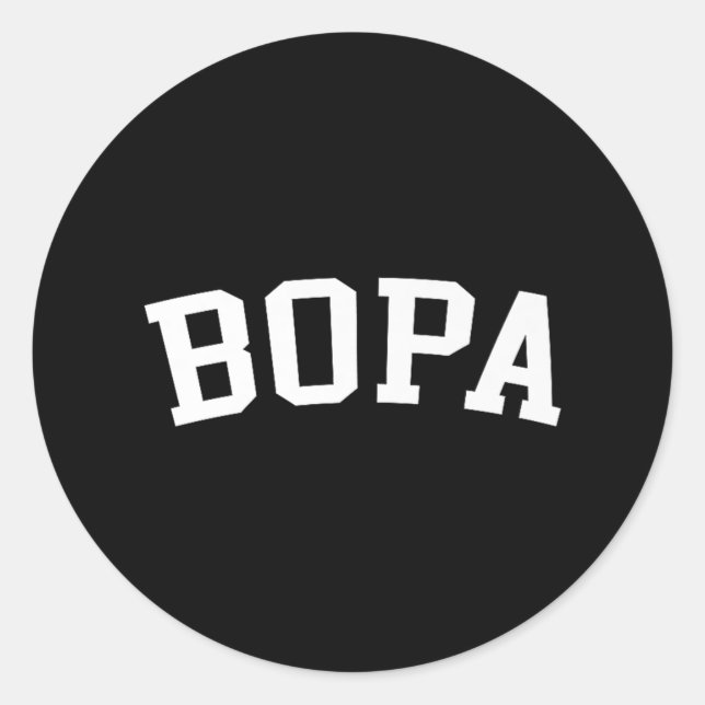 Bopa Premium Runt Klistermärke (Framsida)