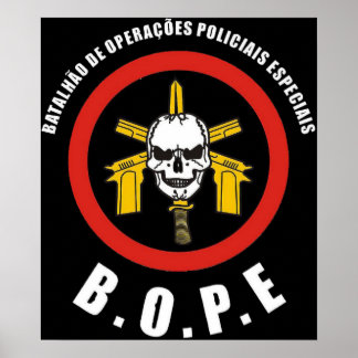 BOPE Tropa De Elite Brazilian Special Police Force Poster