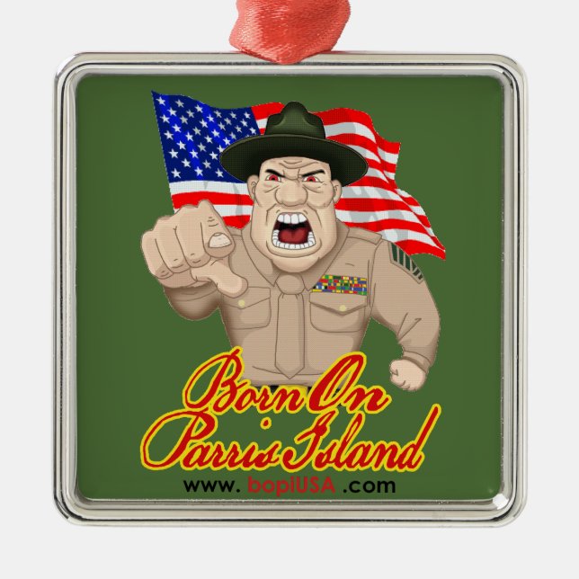 BOPI "OOH-RAH!", Prydnad Julgransprydnad Metall (Framsidan)