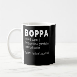 Boppa Definition Funny Gift for Grand Father Manar Kaffemugg