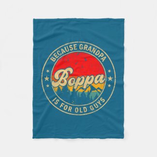 Boppa För att Farfar Gammal Retro Illustration Fleecefilt