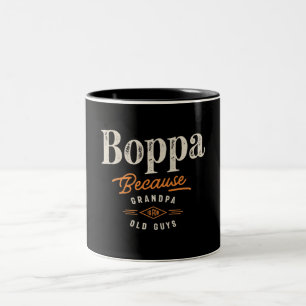 Boppa för morfar är för gamla killar. Två-Tonad mugg