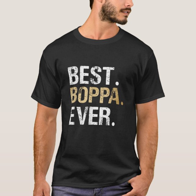 Boppa Gift från mordotter Grandson Best Boppa T Shirt (Framsida)