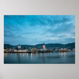Boppard am Rhein Tyskland Poster
