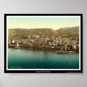 Boppard, Rhen, Tyskland Poster