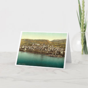Boppard, Rhen, Tysklant sällsynt Photochrom Kort