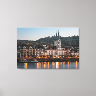 Boppard Tyskland Canvastryck