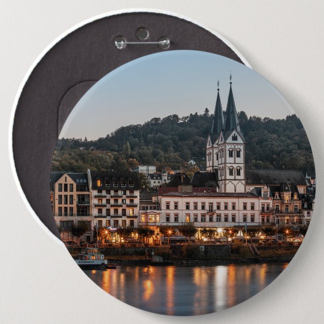 Boppard Tyskland Knapp (Framsida & baksida)