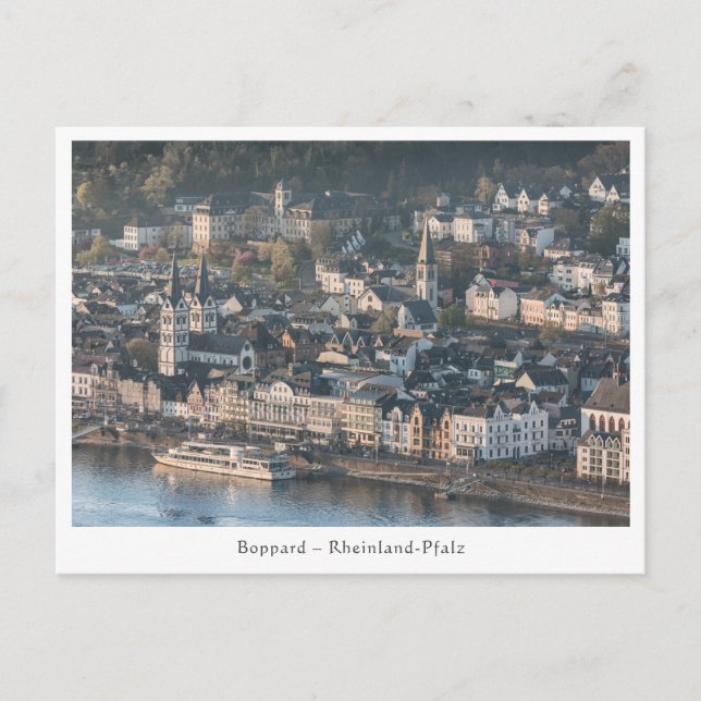 Boppard Tyskland Vykort (Framsida)