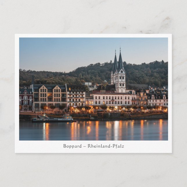 Boppard Tyskland Vykort (Framsida)