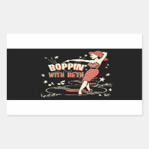 Boppin med beth-dekal