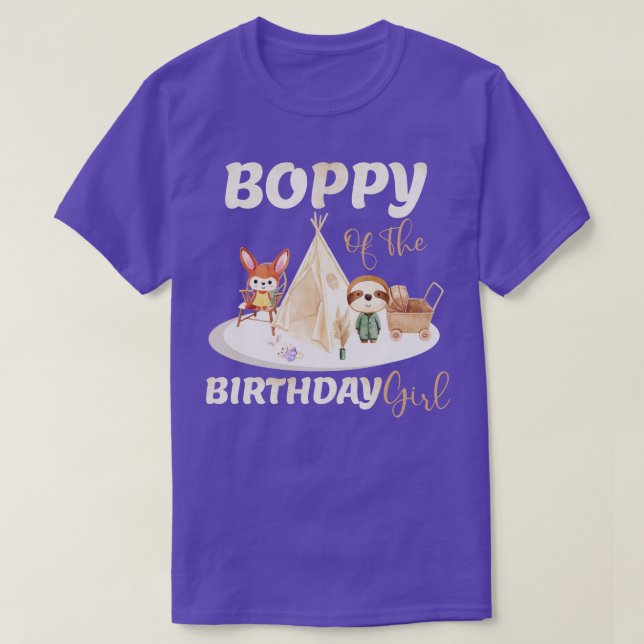Boppy av födelsedagspojken t shirt (Design framsida)