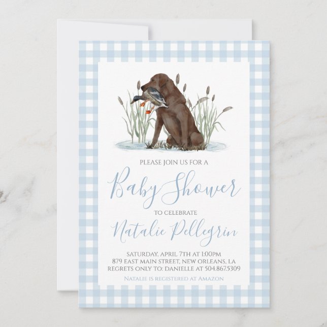 Boppy Southern Anka Hunter Baby Shower Inbjudningar (Framsida)