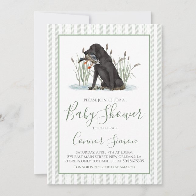 Boppy Southern Anka Hunter Baby Shower Inbjudningar (Framsida)