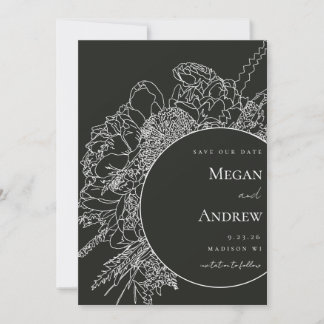 Boquet för modern Blommigt och Elegant Spara datum Inbjudningar