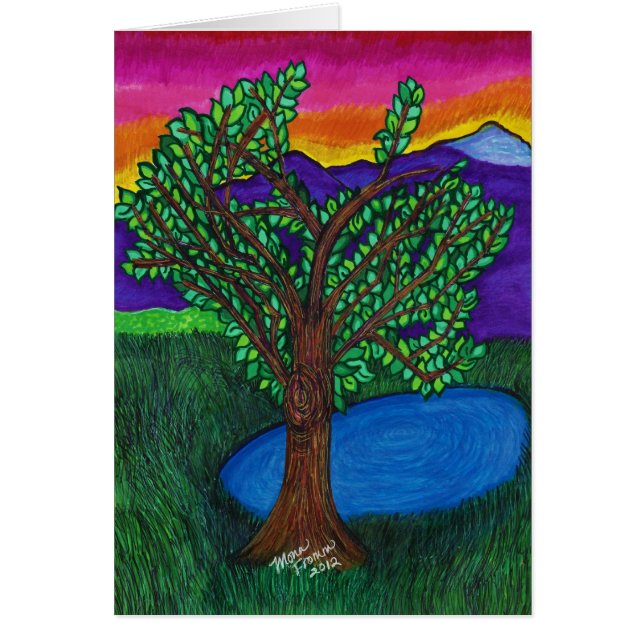 "Bor anden ", Hälsningskort (Framsidan)