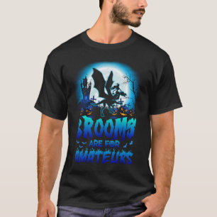 Bor är till Amateur Funny Witch Riding Dragon T Shirt